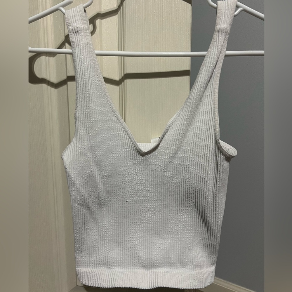 2pack white&brown tank tops